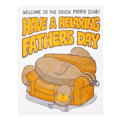 Couch Potato Father's Day Card by Lucky Horse