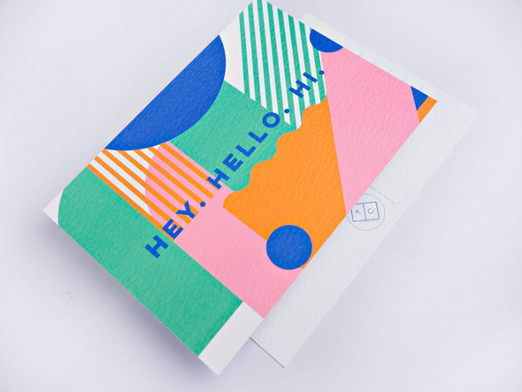 Miami Stripes Postcard by The Completist