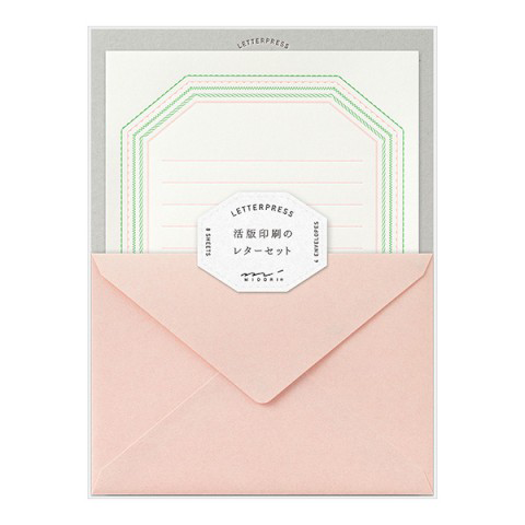 Letterpress Stationery Set by Midori