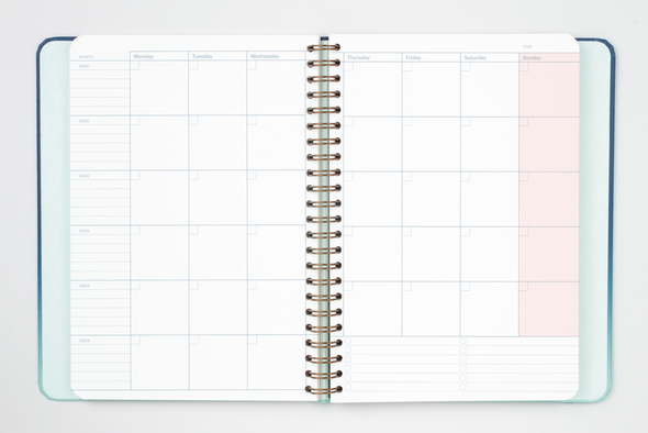 Undated Weekly Vertical Planner by Mossery