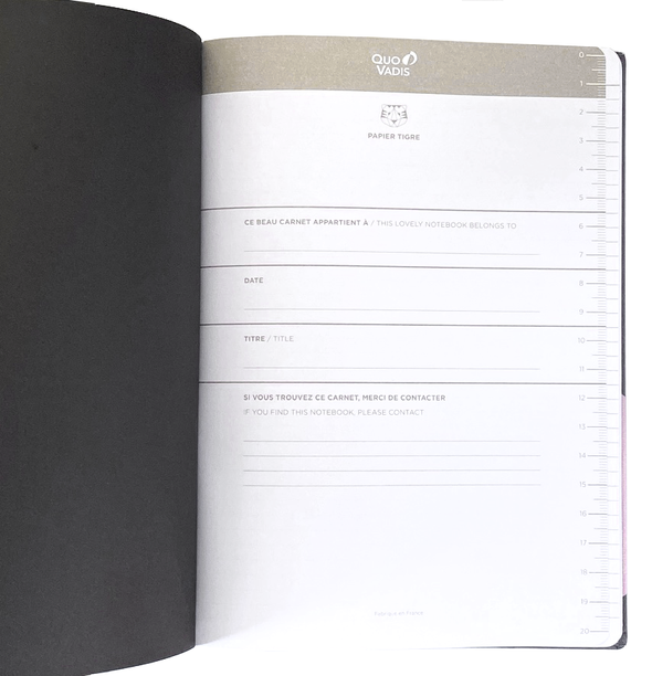 Le Carnet A5 Canvas Dot Grid Pistes Notebook by Papier Tigre