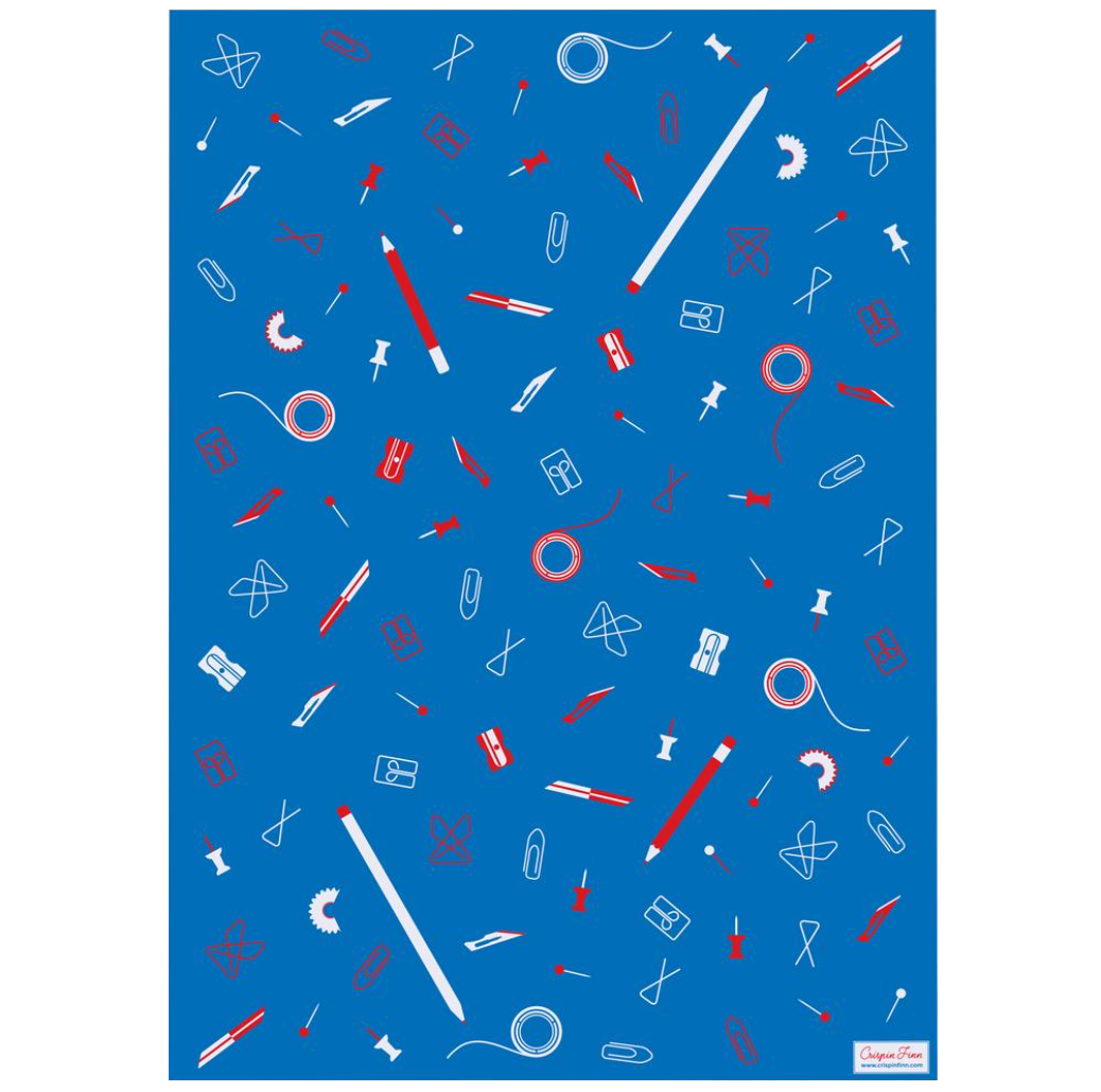 Stationery Wrapping Paper Single Sheet by Crispin Finn Little Otsu