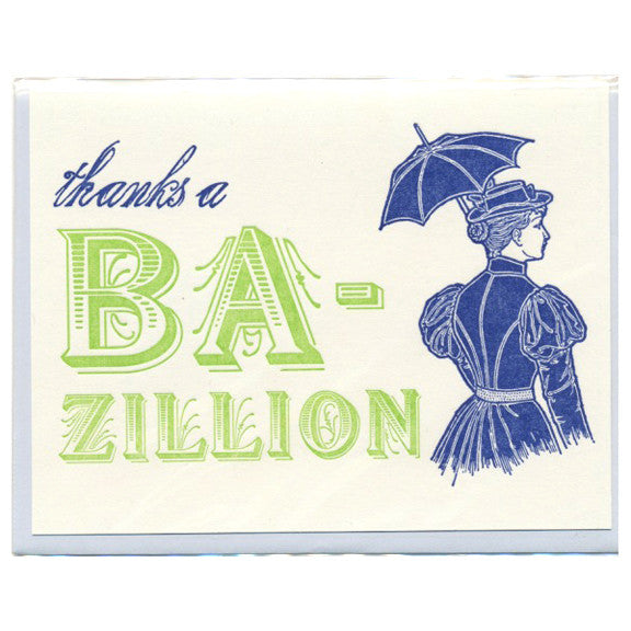 Thanks a Bazillion Card by Sycamore Street Press