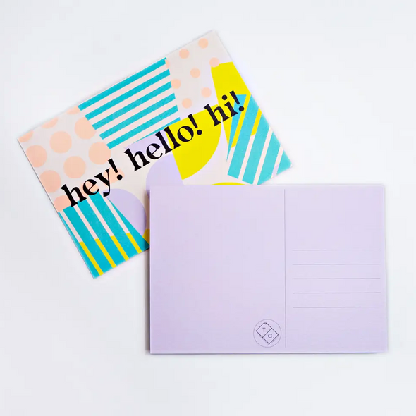 Spots + Stripes Postcard by The Completist