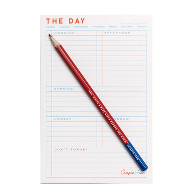 The Day Daily Planner Pad by Crispin Finn