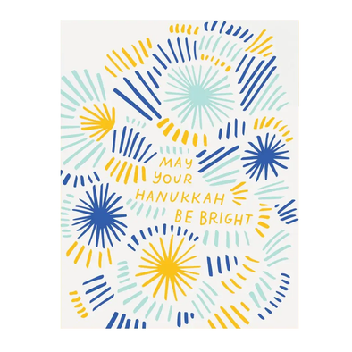 Bright Hanukkah Card by The Good Twin