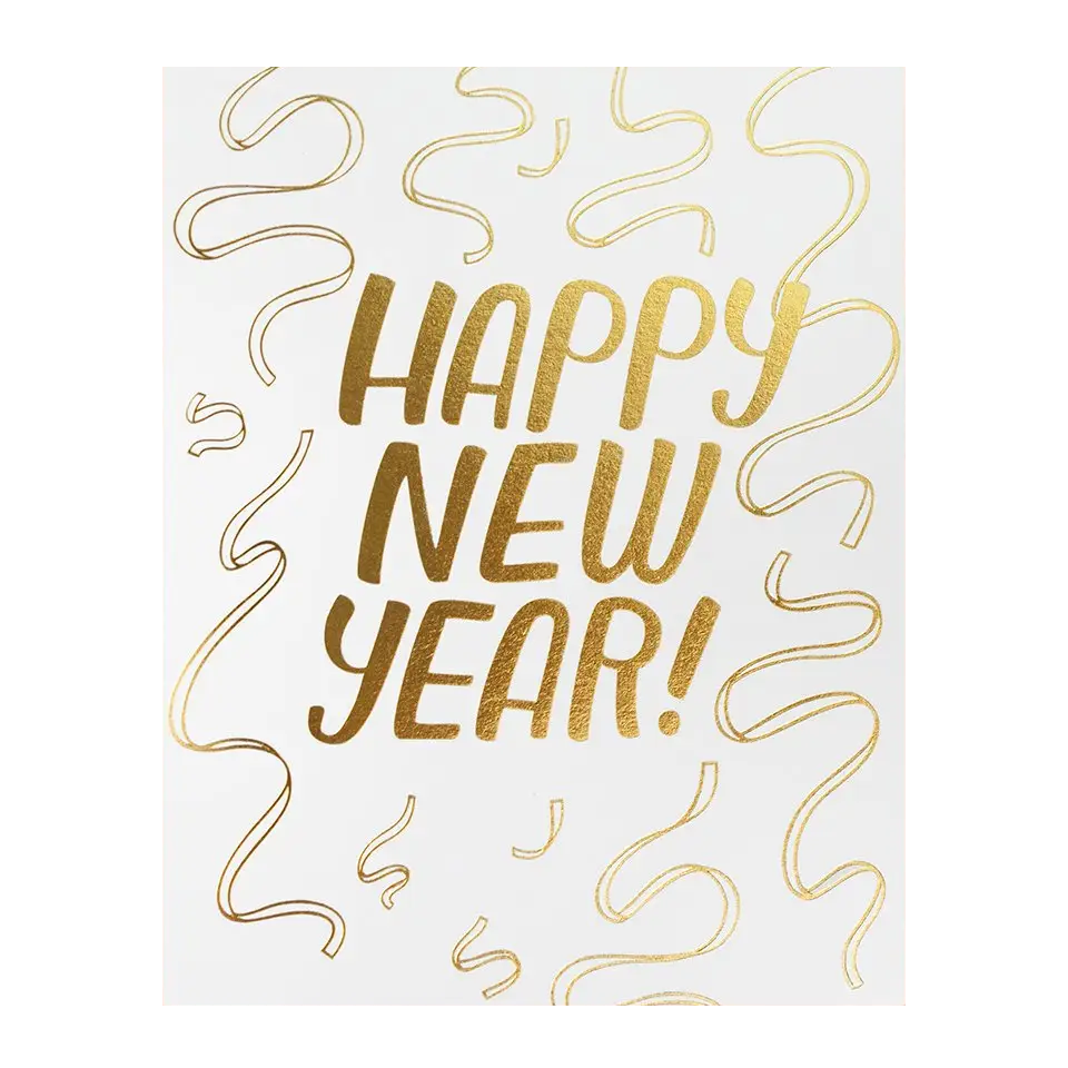 Streamers New Year Card by The Good Twin