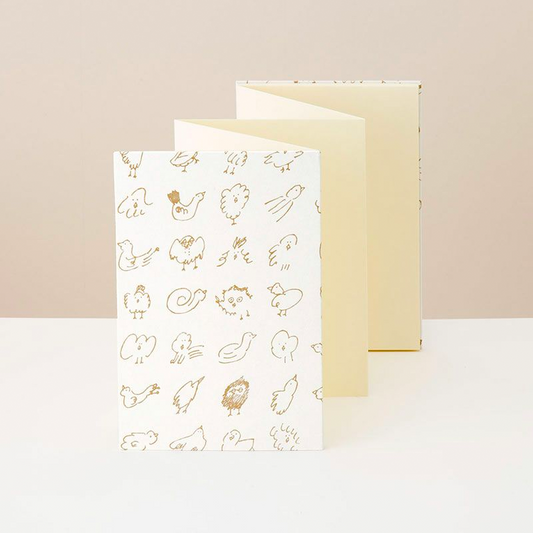 Tori Border Accordion Notebook by AIUEO