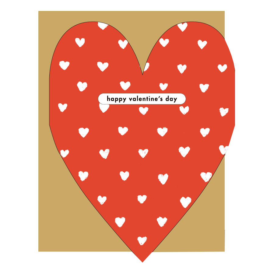 Valentine's Day Heart Card by Egg Press