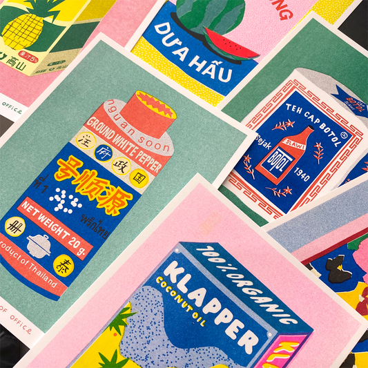 Packaging Riso Prints by We are out of office