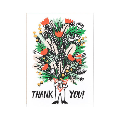 Cari Vander Yacht Bunch of Flowers Thank you Card by Wrap