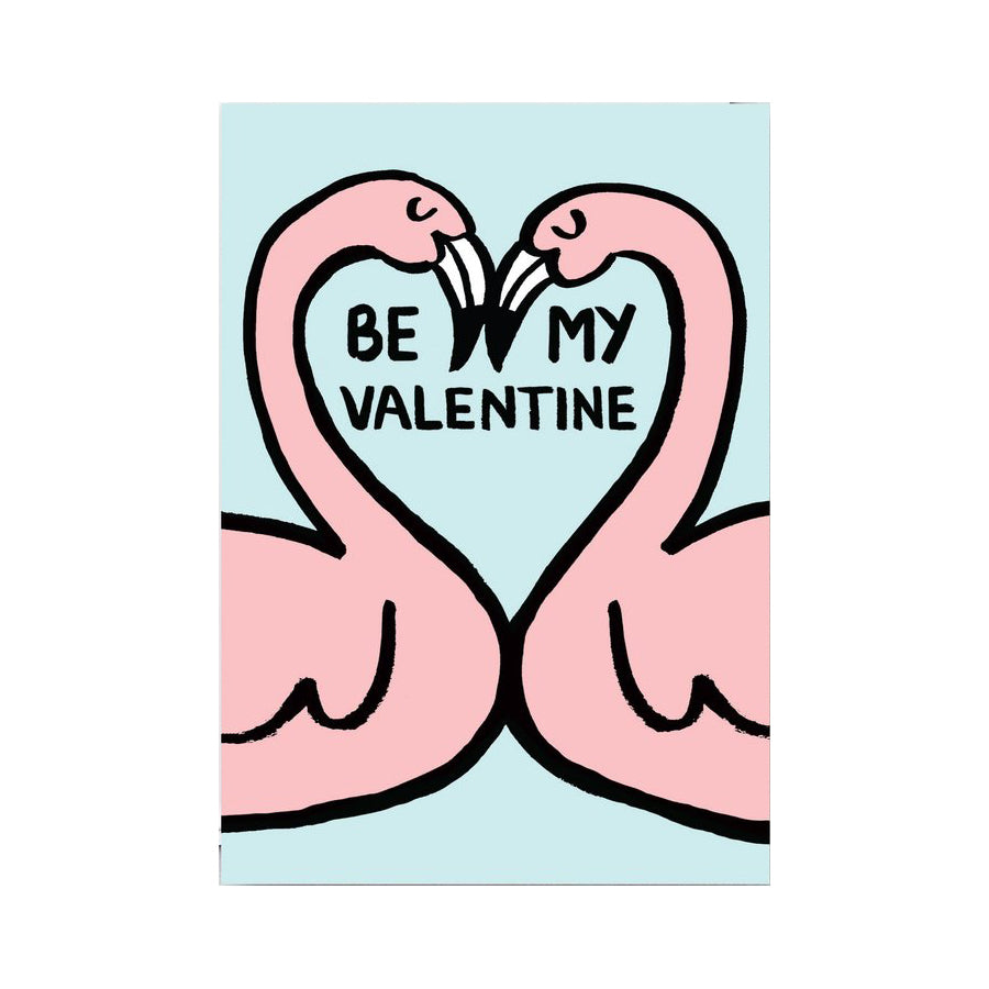 Alice Bowsher Valentine's Flamingos Card by Wrap