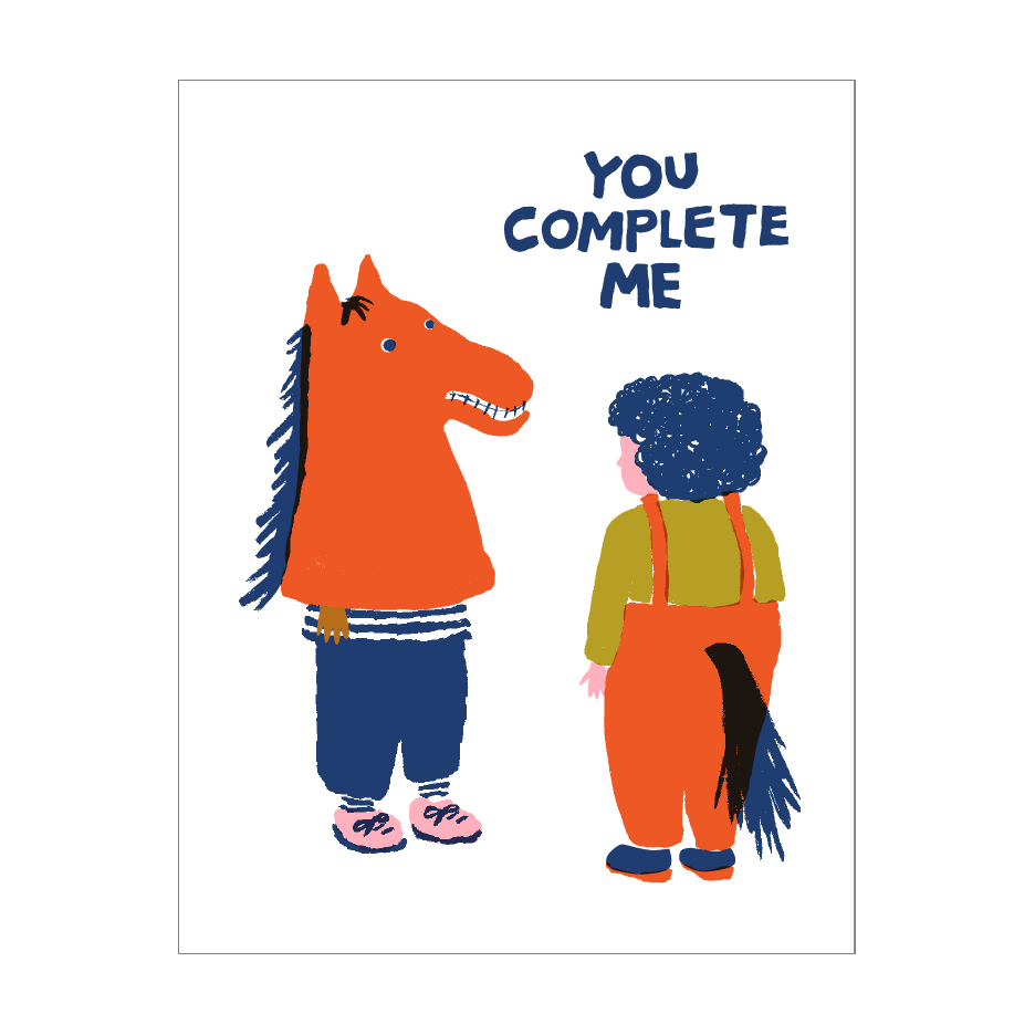 You Complete Me Card by Egg Press
