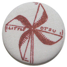 Little Otsu Screenprint Pinwheel Button by Alexa