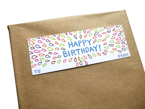 Birthday Gift Tag Set by Little Otsu