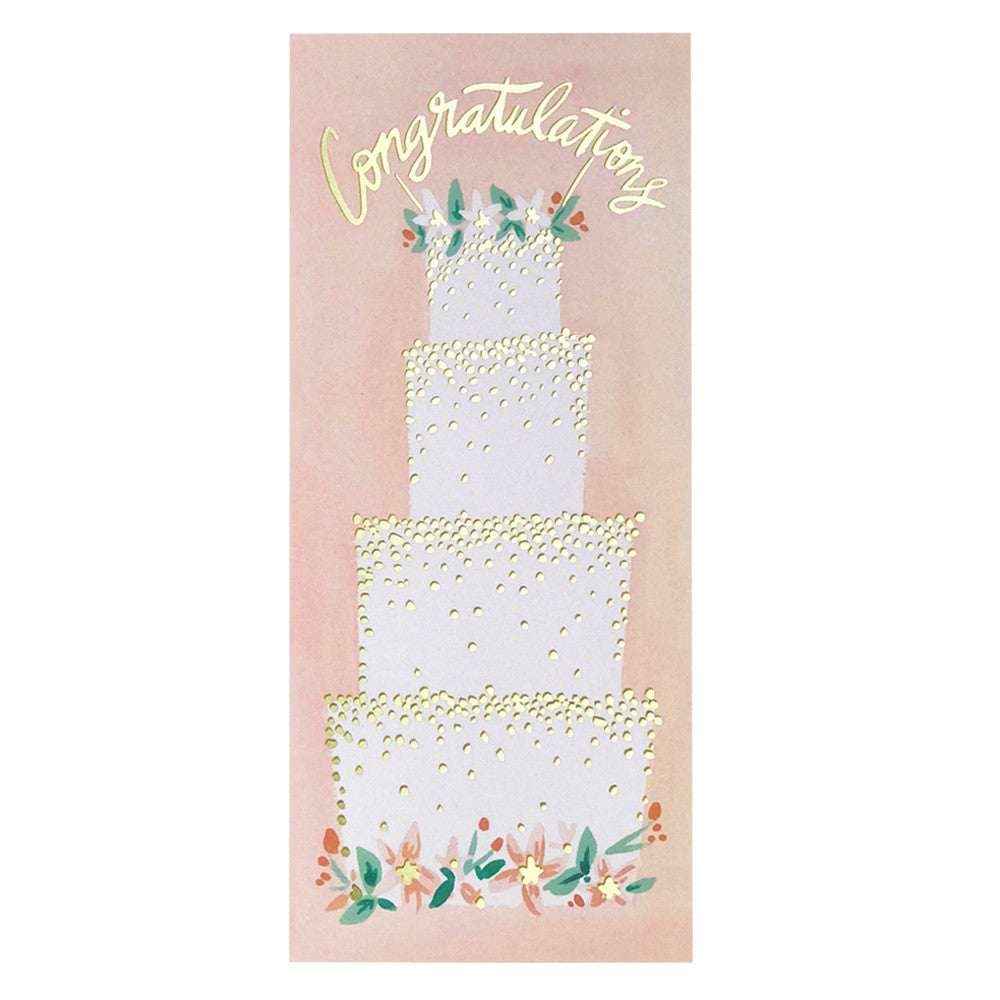 Idlewild Co. Wedding Cake Congratulations Card