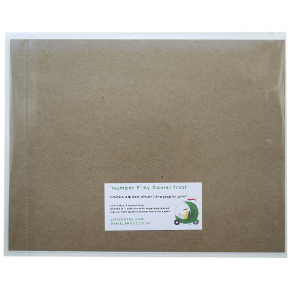 Daniel Frost Number 9 Print by Little Otsu