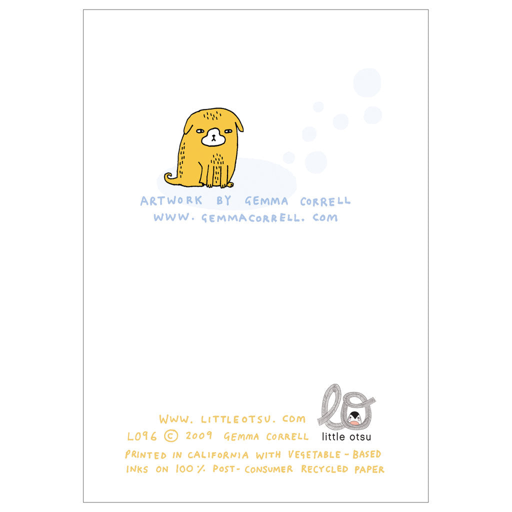 Gemma Correll Bubble Thank You Card by Little Otsu