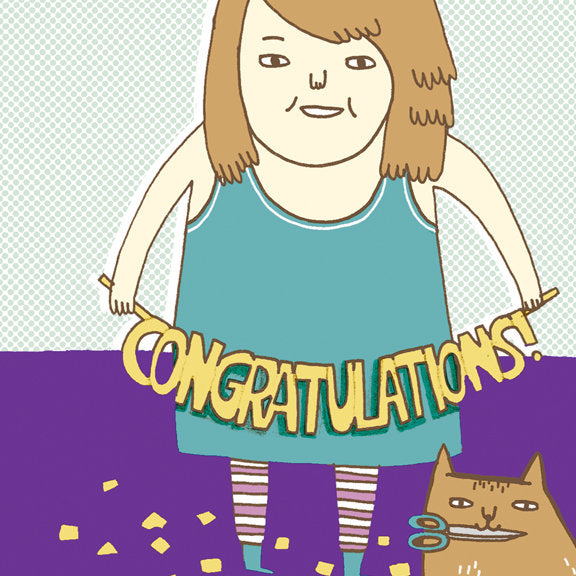 Gemma Correll Congratulations Card by Little Otsu