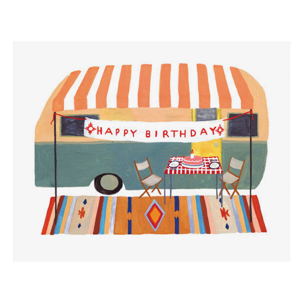 camper geburtstag Camper Trailer Birthday Card by Small Adventure