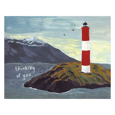 Lighthouse Thinking of You Card by Small Adventure