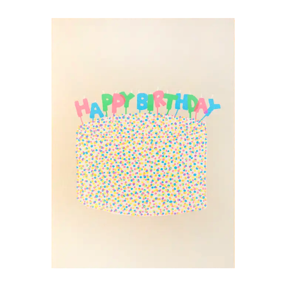 Birthday Cake Card by Alphabet Studios