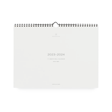 2023-2024 17-month Studio Wall Calendar by Appointed