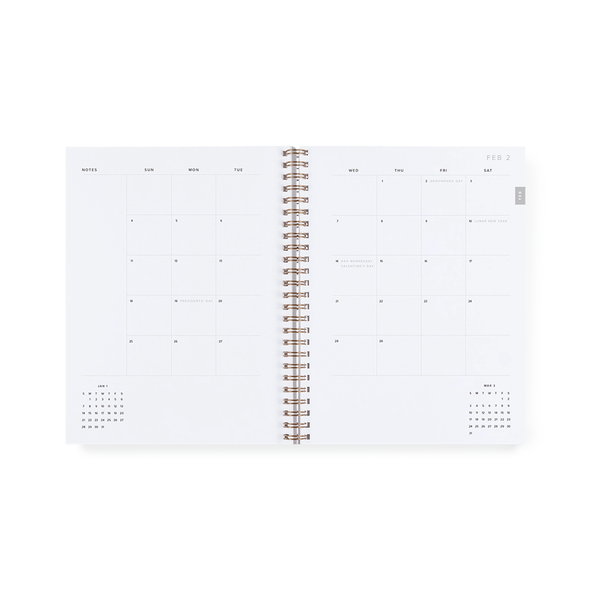 2024 Compact Year Task Monthly & Weekly Planner by Appointed