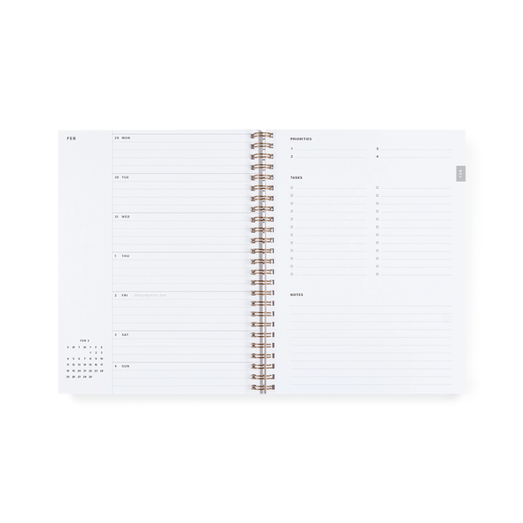 2024 Compact Year Task Monthly & Weekly Planner by Appointed
