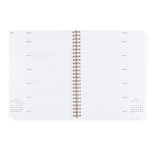 2025-2026 17-month Monthly & Weekly Grid Planner by Appointed