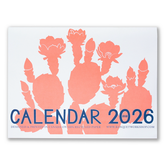 2026 Write-on High Desert Plants Calendar by Banquet Workshop