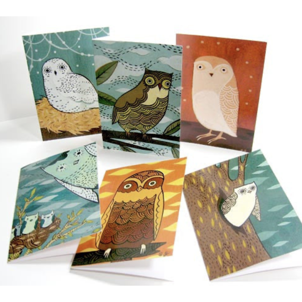 Owl Notecard Set by Boygirlparty
