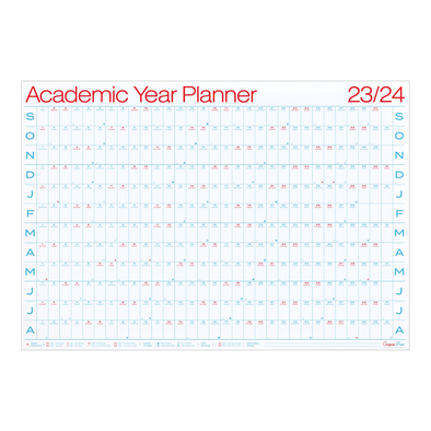 2023-24 Academic Year Planner Wall Calendar by Crispin Finn