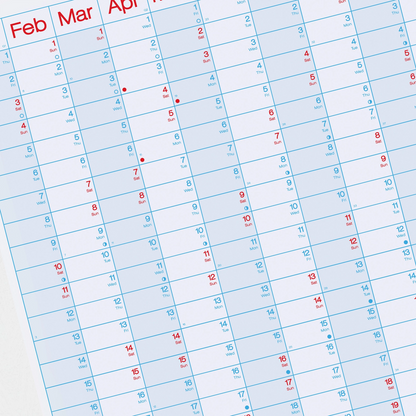 2026 Year Planner Portrait Wall Calendar by Crispin Finn