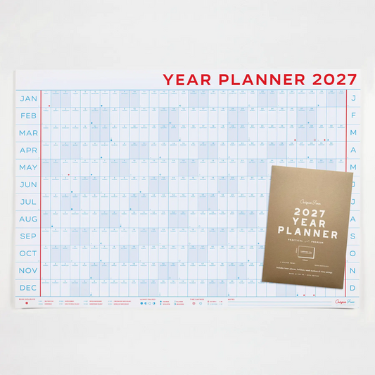 2027 Year Planner Landscape Wall Calendar by Crispin Finn