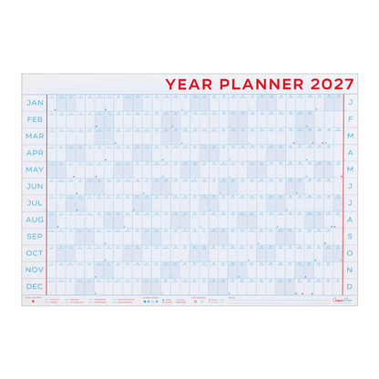 2027 Year Planner Landscape Wall Calendar by Crispin Finn