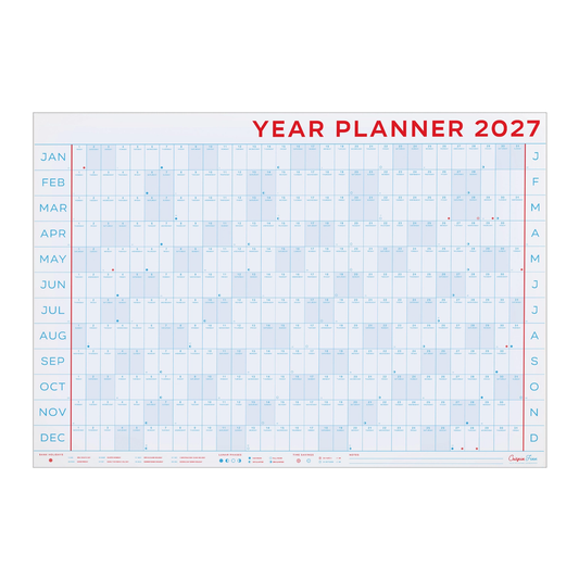 2027 Year Planner Landscape Wall Calendar by Crispin Finn