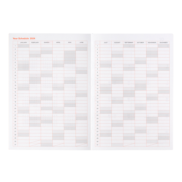 Eine Geschichte Ein Leben 2023-2024 A5 Vertical Planner by Delfonics