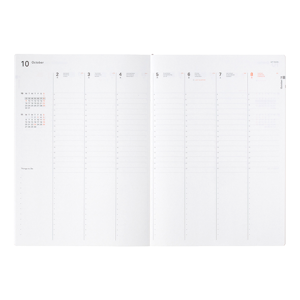 Eine Geschichte Ein Leben 2023-2024 A5 Vertical Planner by Delfonics