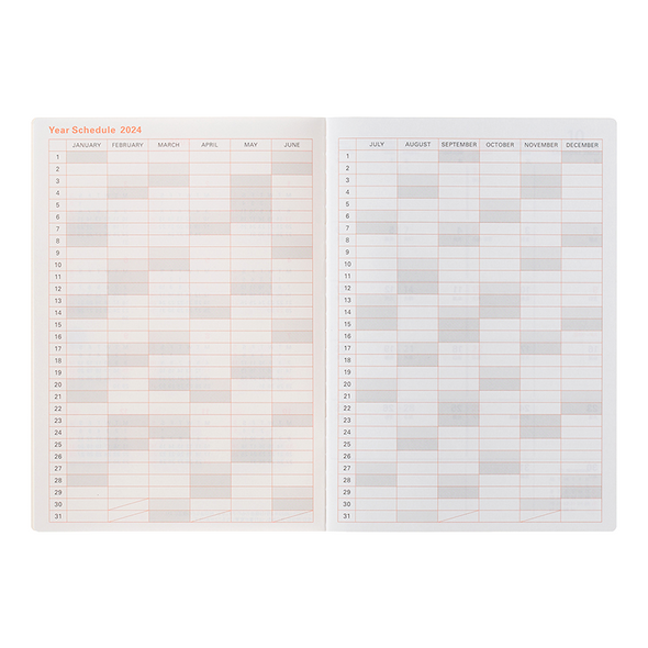 Eine Geschichte Ein Leben 2023-2024 B6 Block Planner by Delfonics