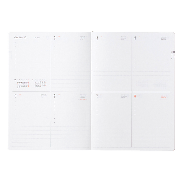 Eine Geschichte Ein Leben 2023-2024 B6 Block Planner by Delfonics