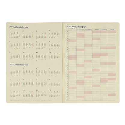 Rollbahn 2025-2026 B5 Monthly Planner by Delfonics