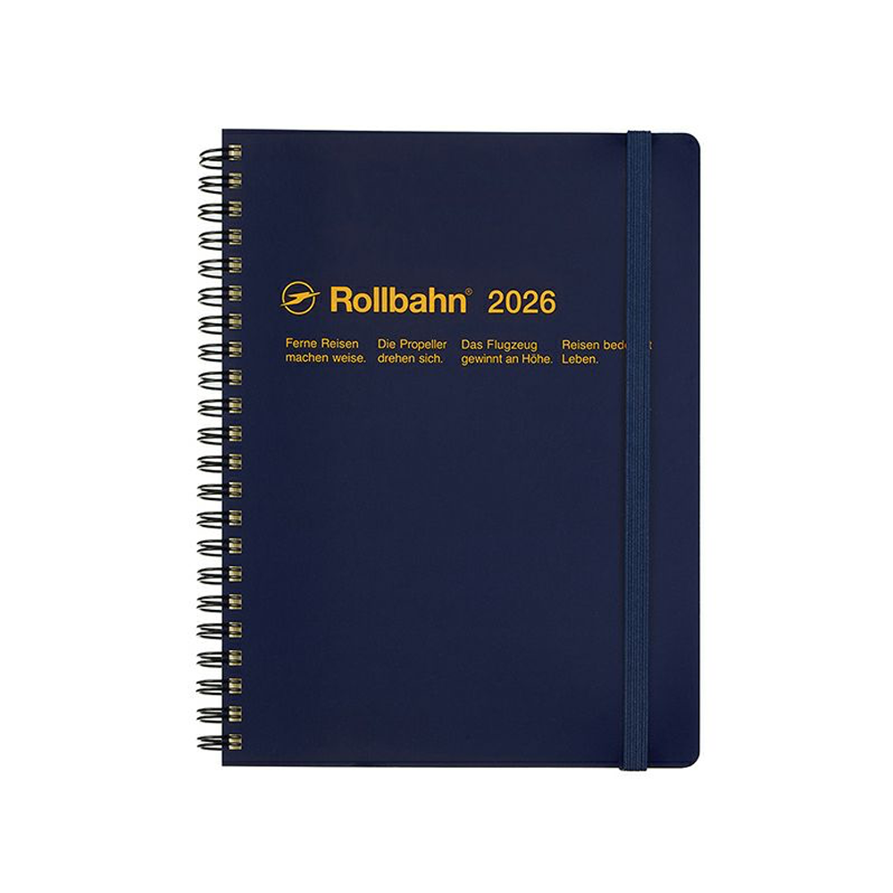 Rollbahn 2025-2026 Spiral Large (A5) Monthly Planner by Delfonics