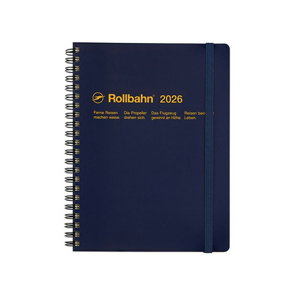 Rollbahn 2025-2026 Spiral Large (A5) Monthly Planner by Delfonics