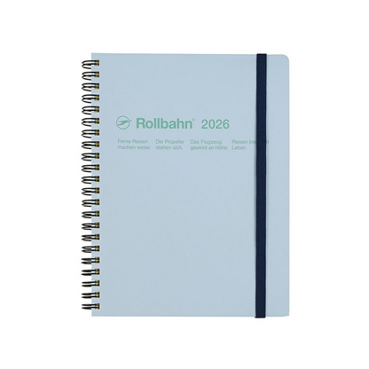 Rollbahn 2025-2026 Spiral Large (A5) Monthly Planner by Delfonics