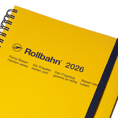 Rollbahn 2025-2026 Spiral Large (A5) Monthly Planner by Delfonics
