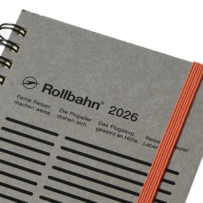 Rollbahn 2025-2026 Spiral Pocket Monaural Monthly Planner by Delfonics