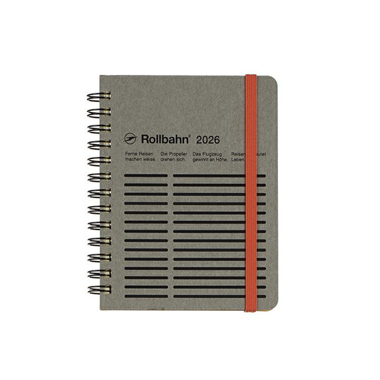 Rollbahn 2025-2026 Spiral Pocket Monaural Monthly Planner by Delfonics