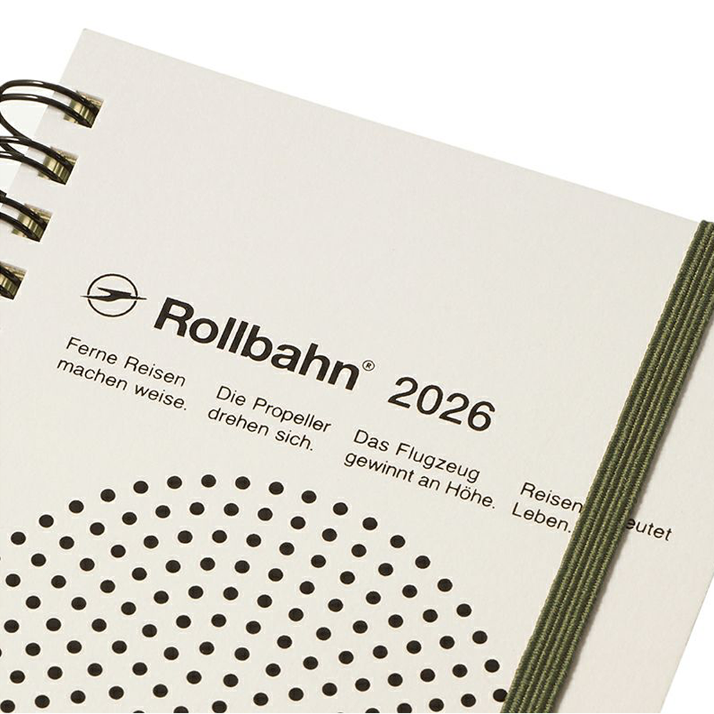 Rollbahn 2025-2026 Spiral Pocket Monaural Monthly Planner by Delfonics