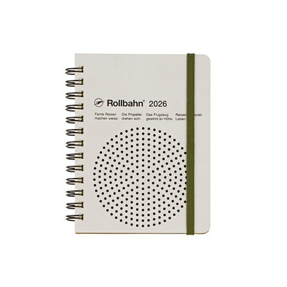 Rollbahn 2025-2026 Spiral Pocket Monaural Monthly Planner by Delfonics